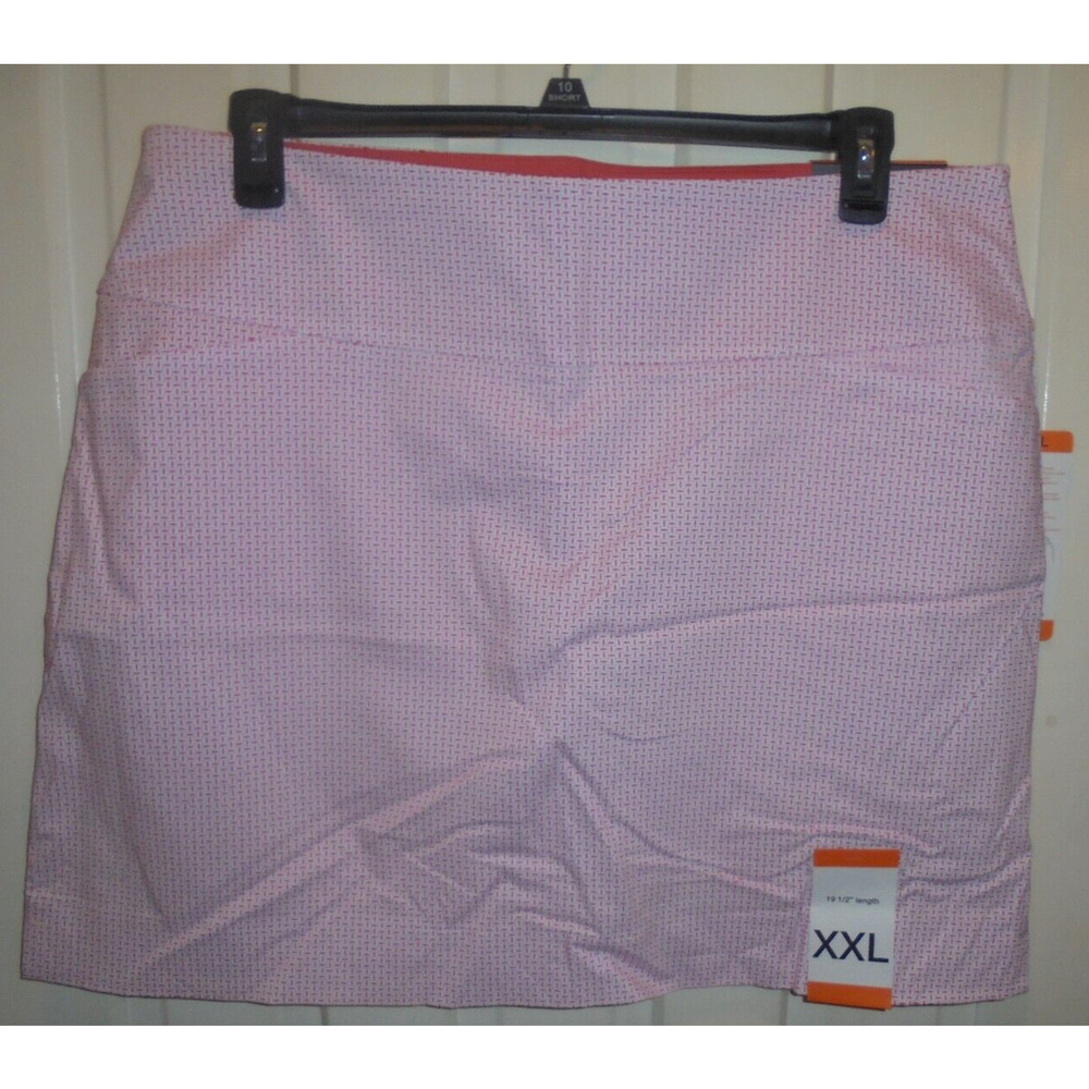 S.C. & CO. Tummy Control Skort Coral Print size XXL BNWT 38" Waist 19 1/2" Long